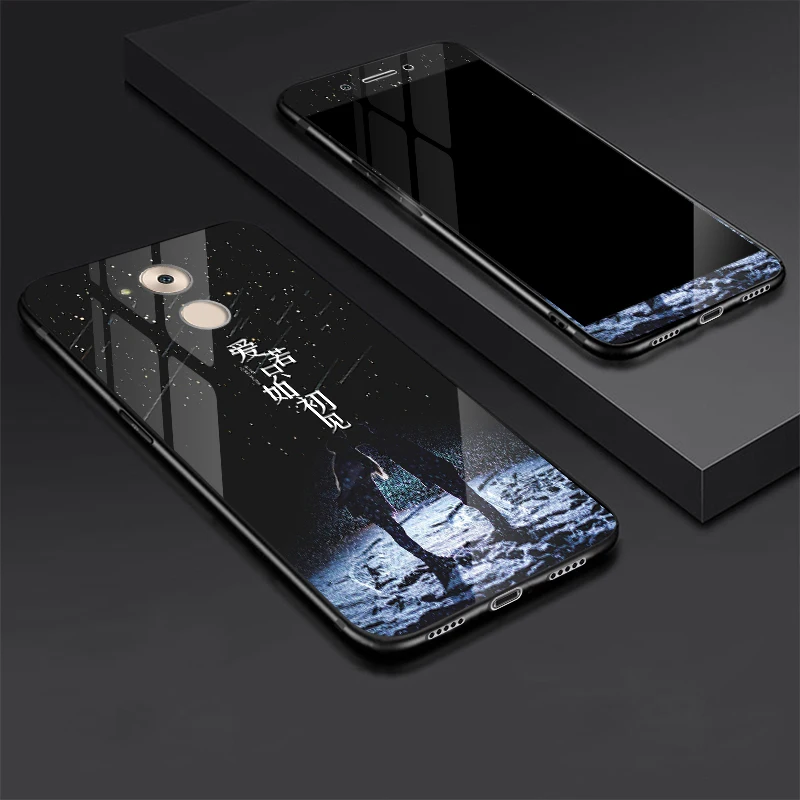 Для huawei Enjoy 6 S Чехол из закаленного стекла+ Защитная пленка из закаленного стекла для huawei Enjoy 6 S 360 Полное покрытие Enjoy6S