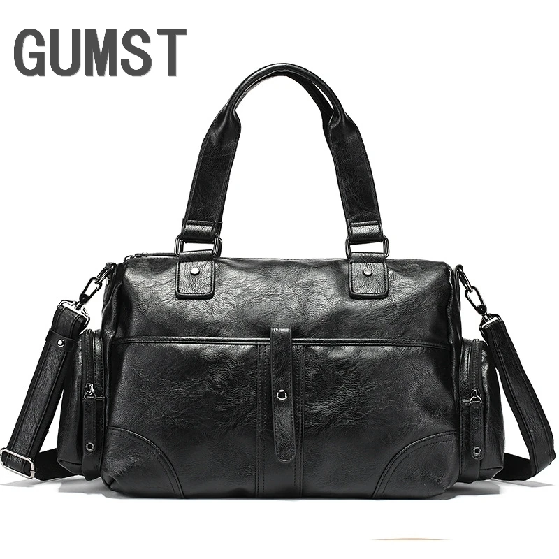 GUMST сумка из искусственной кожи, деловые мужские сумки, сумка-тоут для ноутбука, портфели, сумки через плечо, сумка на плечо, мужская сумка-мессенджер