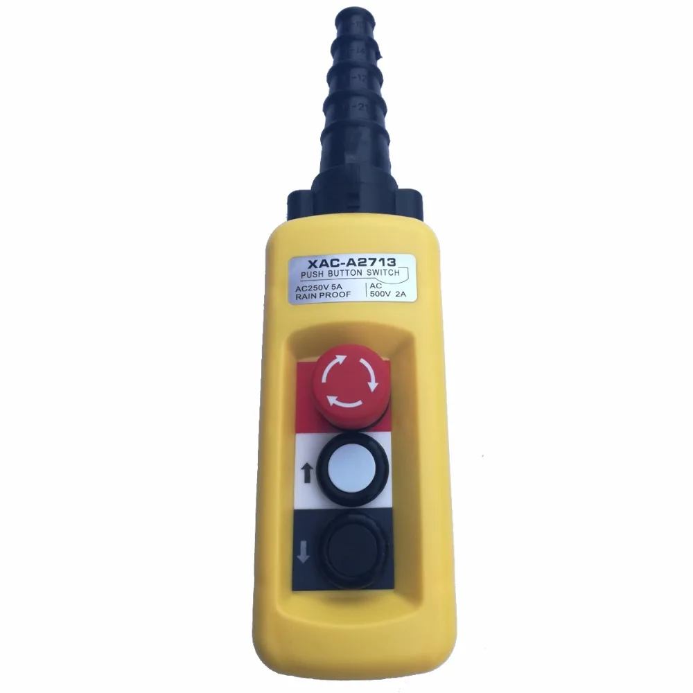 XAC A2713 250V 5A IP65 водонепроницаемая подвесная станция управления краном кнопочный