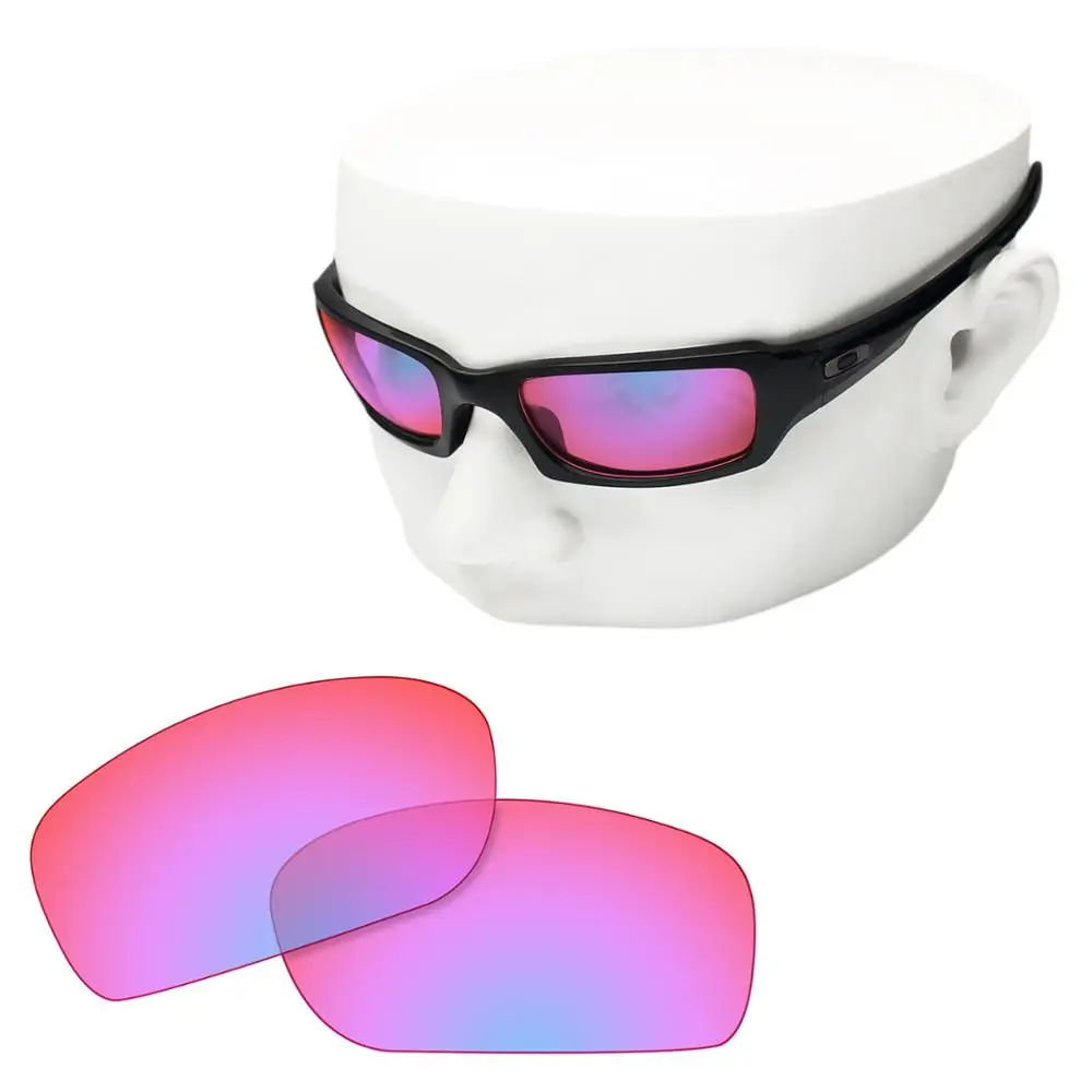 OOWLIT Polarized Replacement Lenses of Cobalt Pink for-Oakley Fives Squared Sunglasses