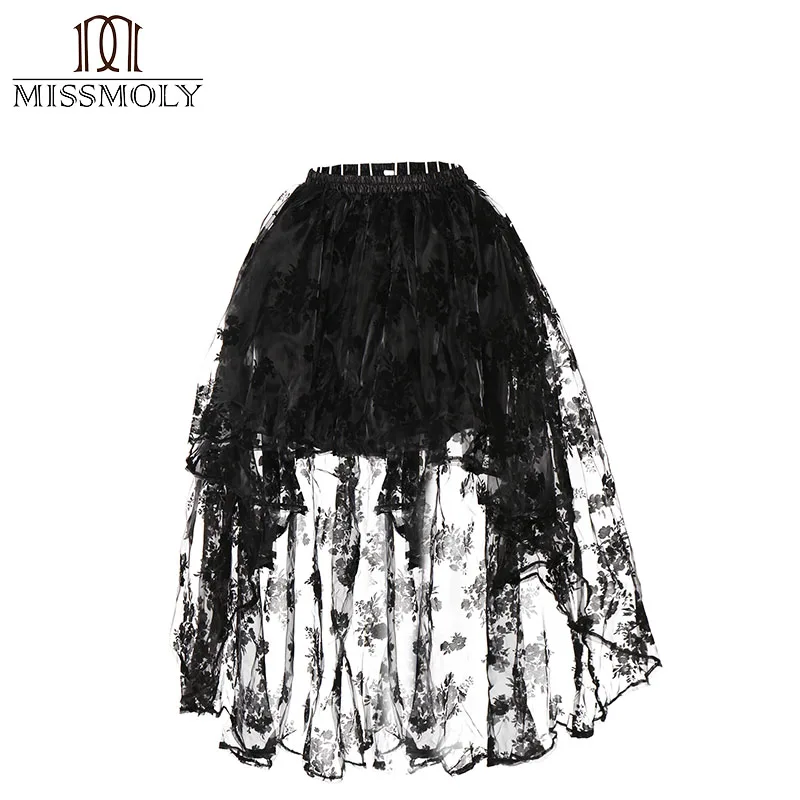 Only Skirt Miss Moly стимпанк корсет сексуальный готический бюстье нерегулярные Дворцовый стиль платье для похудения Бурлеск одежда юбка-пачка - Цвет: Only Skirt