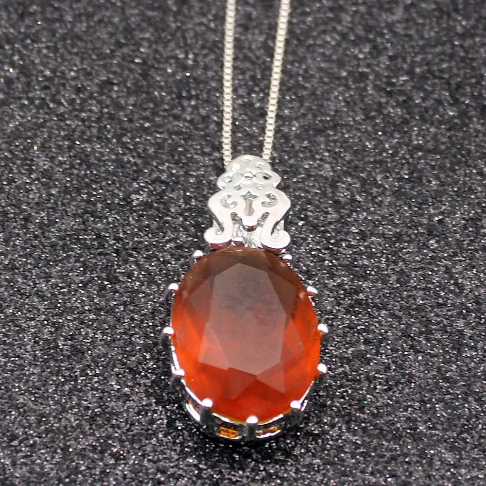 Новое поступление сладкого меда Topaz925 стерлингового серебра Подвески