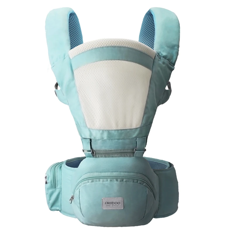 Mint blue Прямая поставка, детский эргономичный ремень, Детские переноски, рюкзаки, слинг, обертывание, хлопок, младенец, новорожденный, ремень для переноски для мамы - Цвет: Mint blue