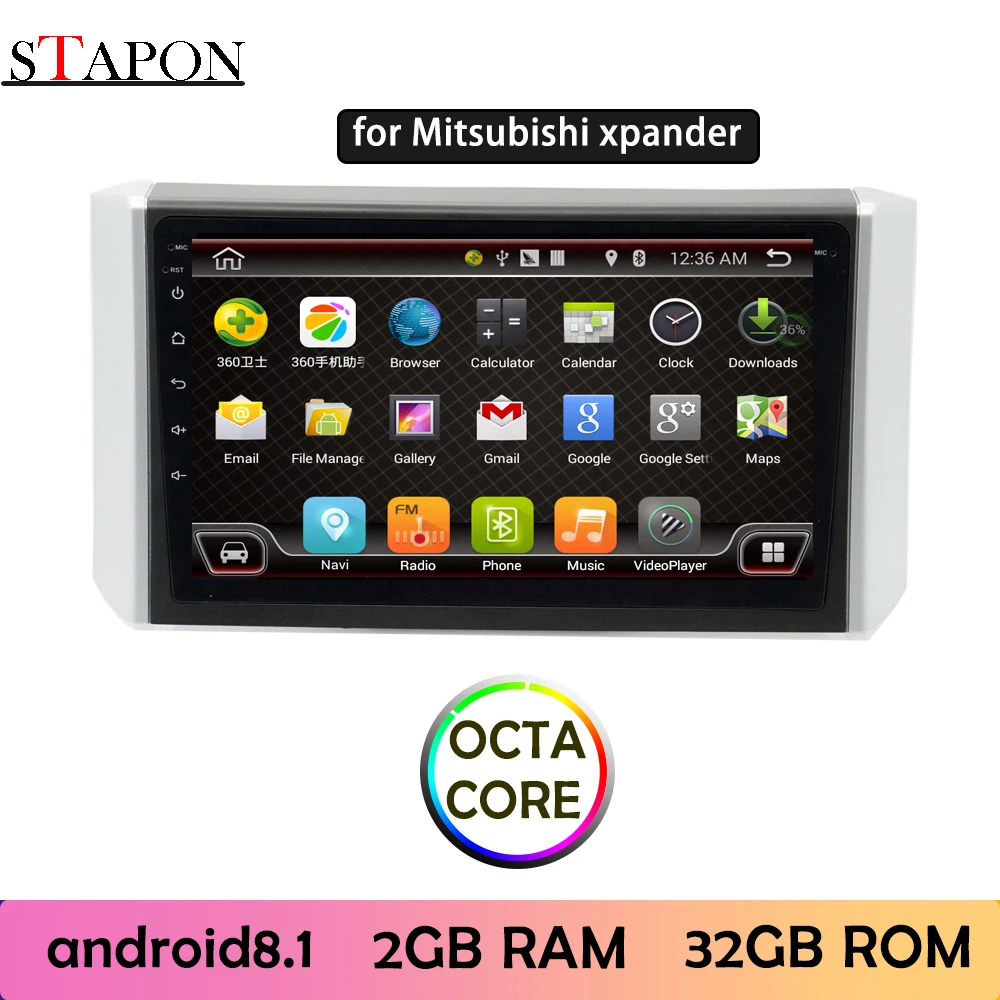 STAPON 9 дюймов для Mitsubishi xpander 2017-19 Android8.1 2G RAM OCTA CORE автомобильный DVD MP5 мультимедийный