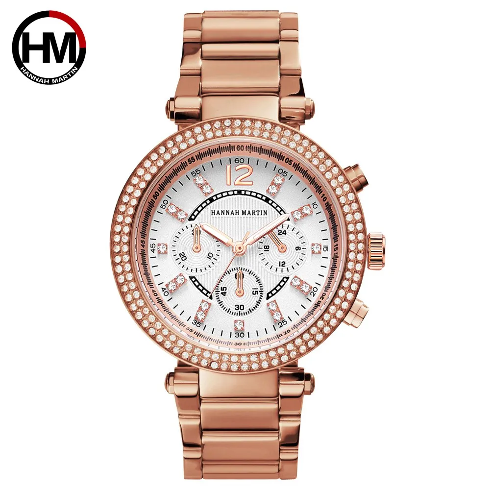 

HM Rhinestones Women Watches Top Brand Luxury Business Fashion Female Diamond Casual Female Quartz Wristwatch Zegarek Damski
