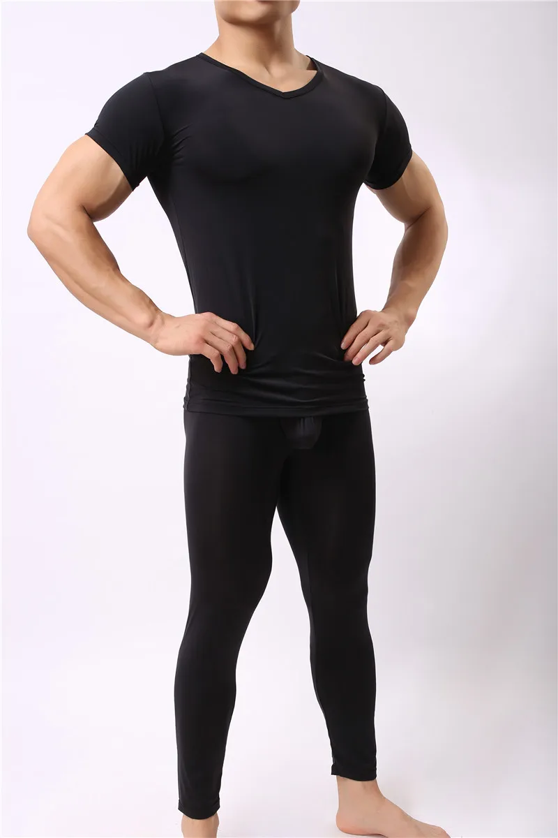 Top quality Men Long Johns New Thermal Men Underwear Sets Compression Sweat Quick Drying Ultra-thin Long Johns Men Clothing