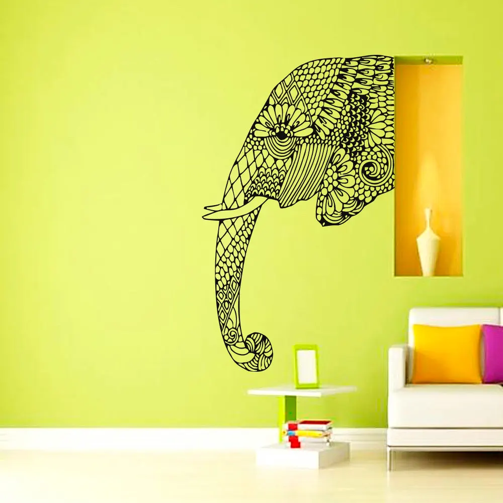 Богемный слон настенная наклейка религиозный Будда Ганеша s Искусство Декор