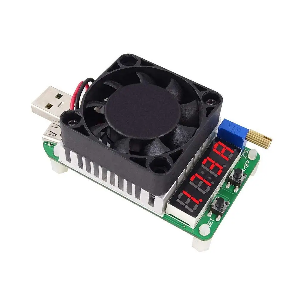 Aokin LD25 LD35 электронный нагрузочный резистор USB интерфейс разрядка батареи тест светодиодный дисплей вентилятор регулируемое напряжение тока 25 Вт 35 Вт