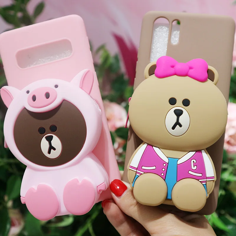 FAYDAI для huawei P20 Lite чехол 3D милый мультяшный кошелек чехол для телефона для huawei P20 Pro P 20 Чехол Мягкий ТПУ силиконовый чехол