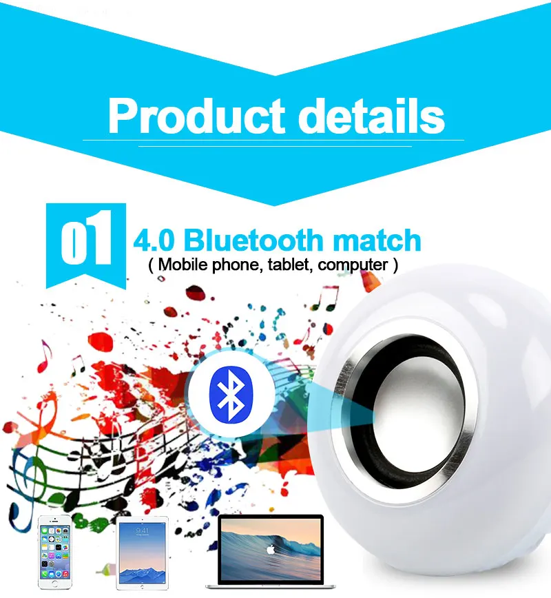 AMTERBEST Смарт E27 rgb-колонка с Bluetooth Светодиодный лампочки работы в режиме воспроизведения музыки с регулируемой яркостью Беспроводной светодиодный светильник с 24 кнопок пульта дистанционного управления, Управление