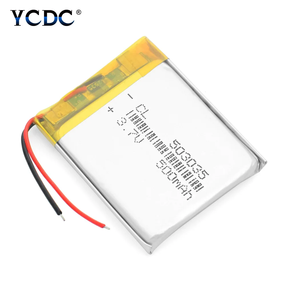 1/2/4 шт 3,7 V 500mAh 503035 Перезаряжаемые литий-ионный аккумулятор зарядное устройство для литий-полимерный Батарея для psp, PDA MP3 MP4 gps гарнитура и динамики с Bluetooth