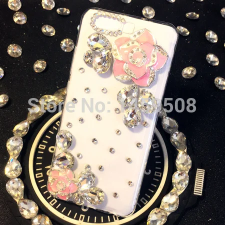 Для Samsung Galaxy J7 2015 j700 ручной работы Роскошные розы цветок Алмазный Обложка Rhinestone