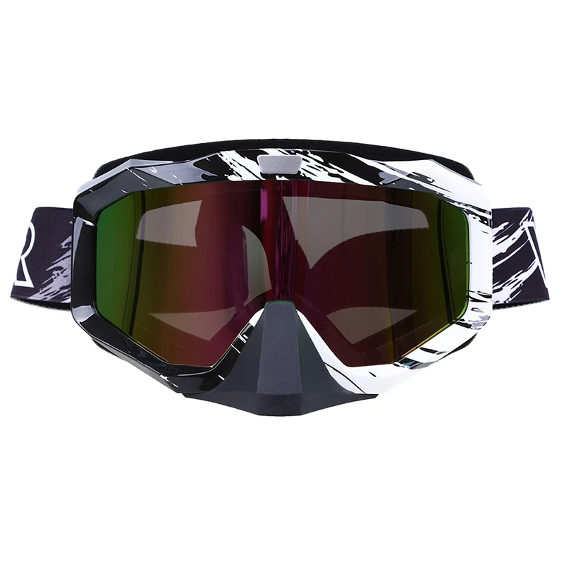 Очки для мотокросса posbay очки катания на лыжах красно синие и белые спортивные