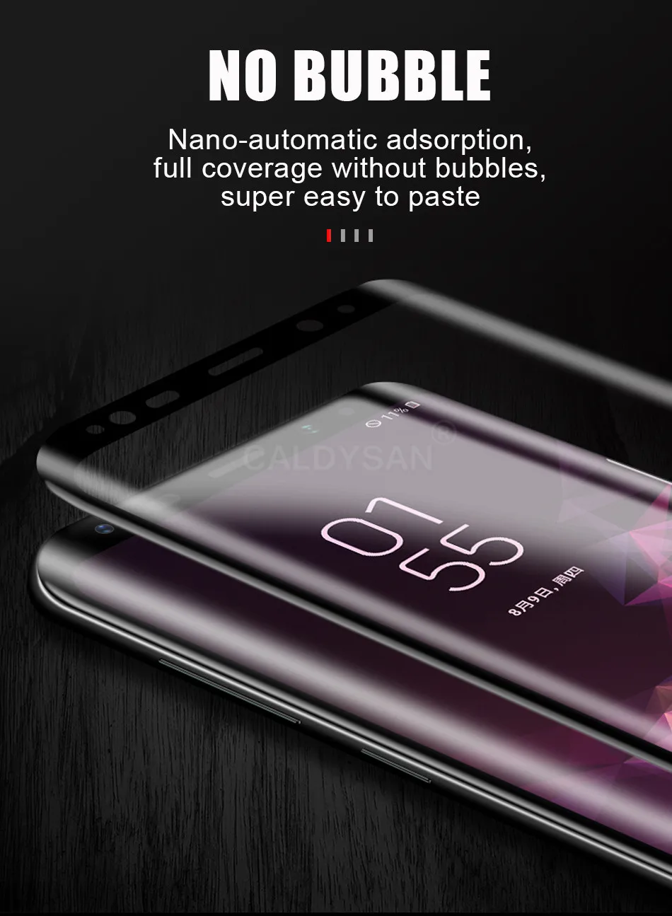15D защитное стекло пленка для samsung Galaxy S7 Edge S8 S9 Plus закаленное стекло для Galaxy Note 8 9 Защитная пленка для экрана