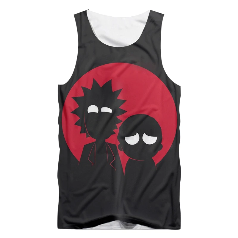 Rick and Morty Anime UJWI, мужские майки, черные,, новая мода, анимация Рик и Морти, 3d принт, майки, топы, Летний стиль, круглый вырез, повседневный Топ, футболка - Цвет: Rick and Morty Anime