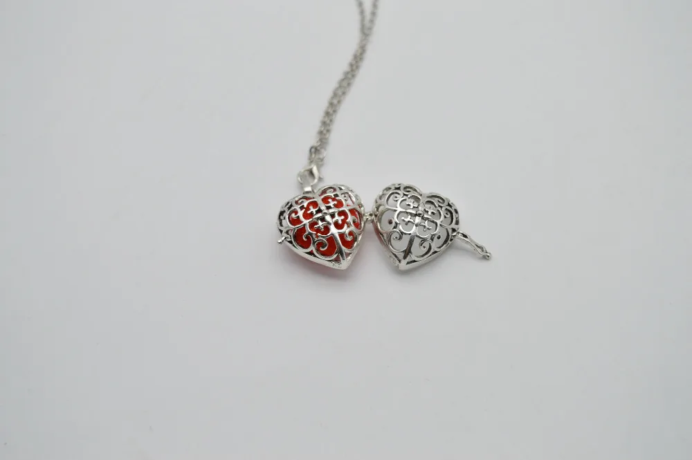 5 шт. Филигранное сердце диффузор ожерелье медальоны для женщин беременность