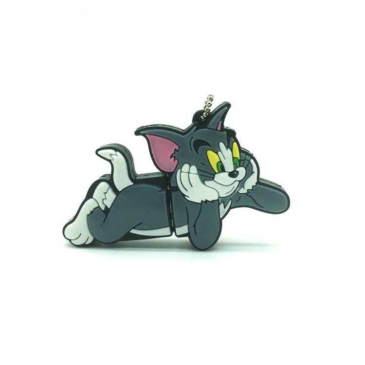 Tom Новое поступление USB флэш-накопитель 64G Флешка 32G Флешка 16G 8 GB 4 GB милый мультфильм Том и Джерри модель Флешка Usb U диск - Цвет: Tom