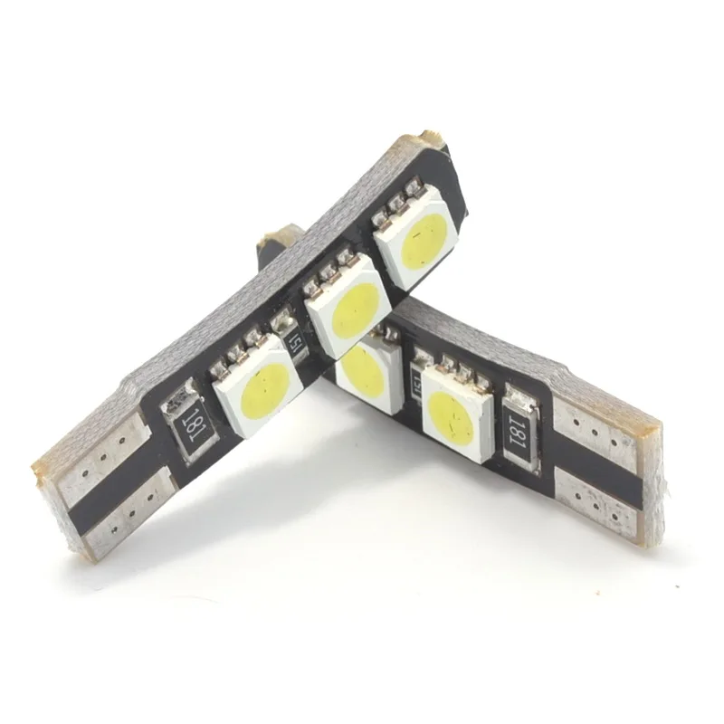 

LED Lights 2W DC12V Double Canbus no error 6SMD 5050 led light led lamp light Reading lamp Side Wedge Light 10PCS