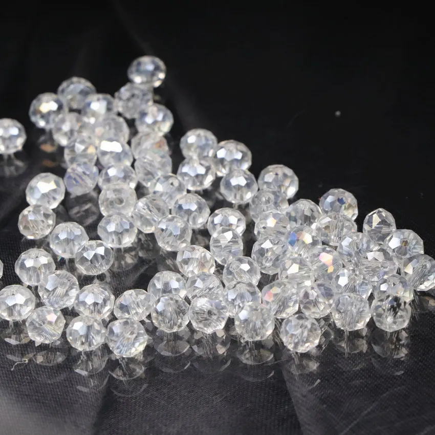 Бусины из австрийского хрустального стекла с гранями 4/6/8 мм 2 шт. | Украшения и