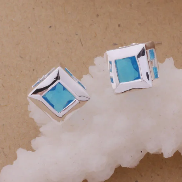 Оптовая продажа женские серьги посеребренные модные ювелирные изделия WE