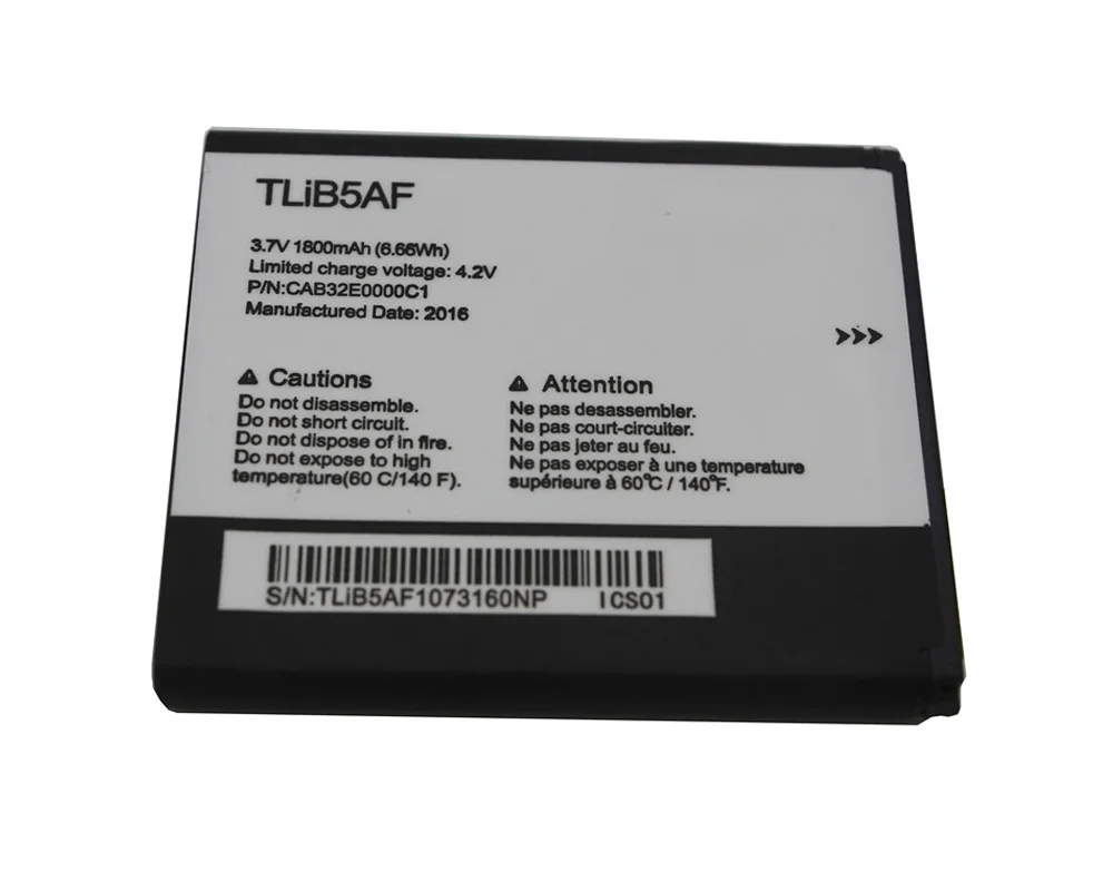 ISUNOO 10 шт./лот аккумулятор TLiB5AF 1800 мАч для Alcatel One Touch Pop C5 OT 5036 5036D 5037 5037D 5037A