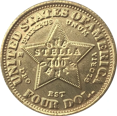 Копия монет оптовая продажа США 1879 4 позолоченные монеты 24 K копия 100% производство
