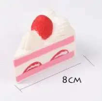 8cm white cake Kawaii bunny Squishies jumbo Squeeze doll Squishy кролик олень кошка медленно поднимающаяся игрушка антистрессовая игрушка для детей мальчиков и девочек - Цвет: 8cm white cake