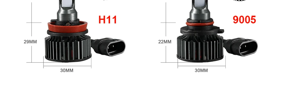 Hlxg CSP H7 светодиодный H4 головной свет лампы для автомобильных фар дальнего и ближнего света диодный мотоцикл HB4 9005 HB3 H1 H3 светодиодный H11 H8 противотуманная фара 6000K 12V