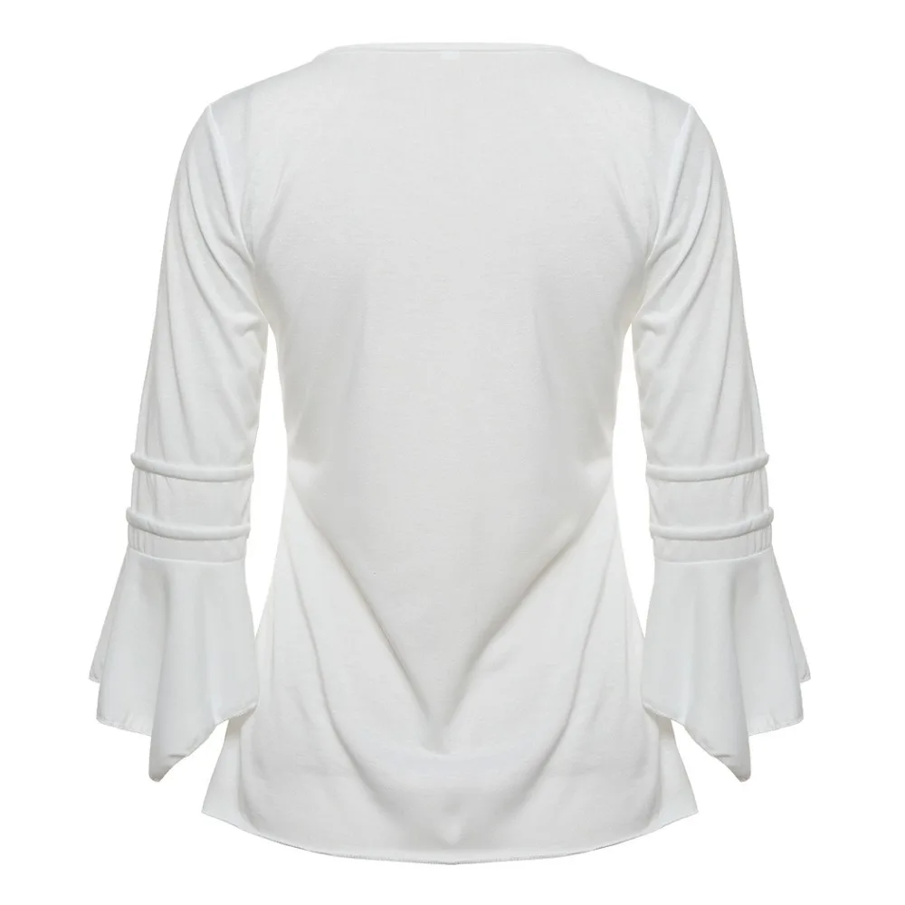 Женская блузка в Корейском стиле элегантные женские топы с оборками размера плюс