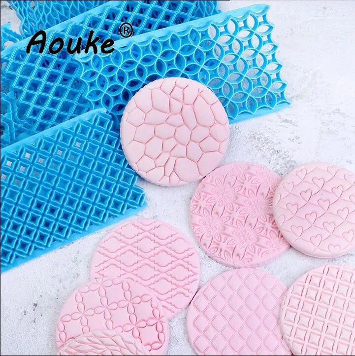 Пластиковая форма для тиснения цветов резак печенья напечатанное кружевное