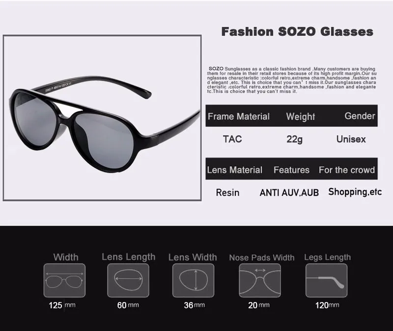 SOZO Kids TAC поляризованные солнцезащитные очки TR90 Гибкая защитная рамка для мальчиков и девочек с двойным мостом модные очки детские оттенки