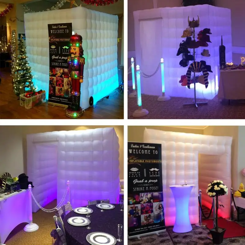 Бесплатная доставка белая прочная квадратная палатка надувная фотокамера