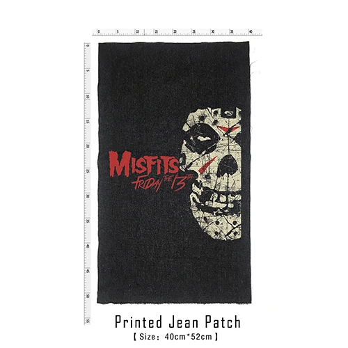Bloodhoof Store Misfits рок-н-ролл дэт Тяжелый жесткий панк стиль патч дизайн джинсы мужские куртки и пальто - Цвет: patch 9