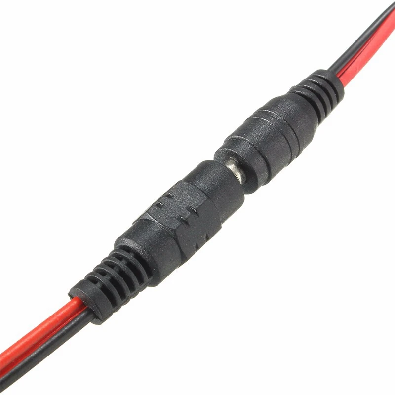 CLAITE DC12V мужской/женский источник питания разъем кабель штекер шнур провод 5,5 мм x 2,1 мм