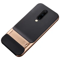 For OnePlus Pro Case Luxury Soft silicone PC With stand Hybrid Protective back cover case for one plus 7Pro 1 7 phone shell