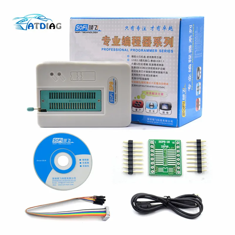 Высокоскоростной USB программатор SOFI и EEPROM BIOS FLASH ISP 40 контактов адаптер 24 25 93 для