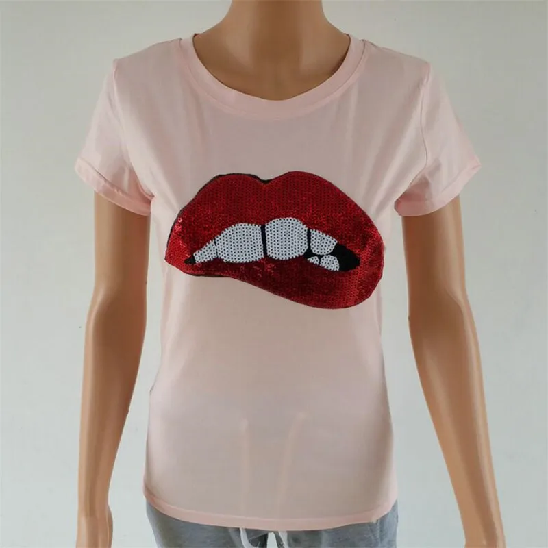 Пикантные горячая Распродажа 2018 футболки для женская летняя обувь с коротким