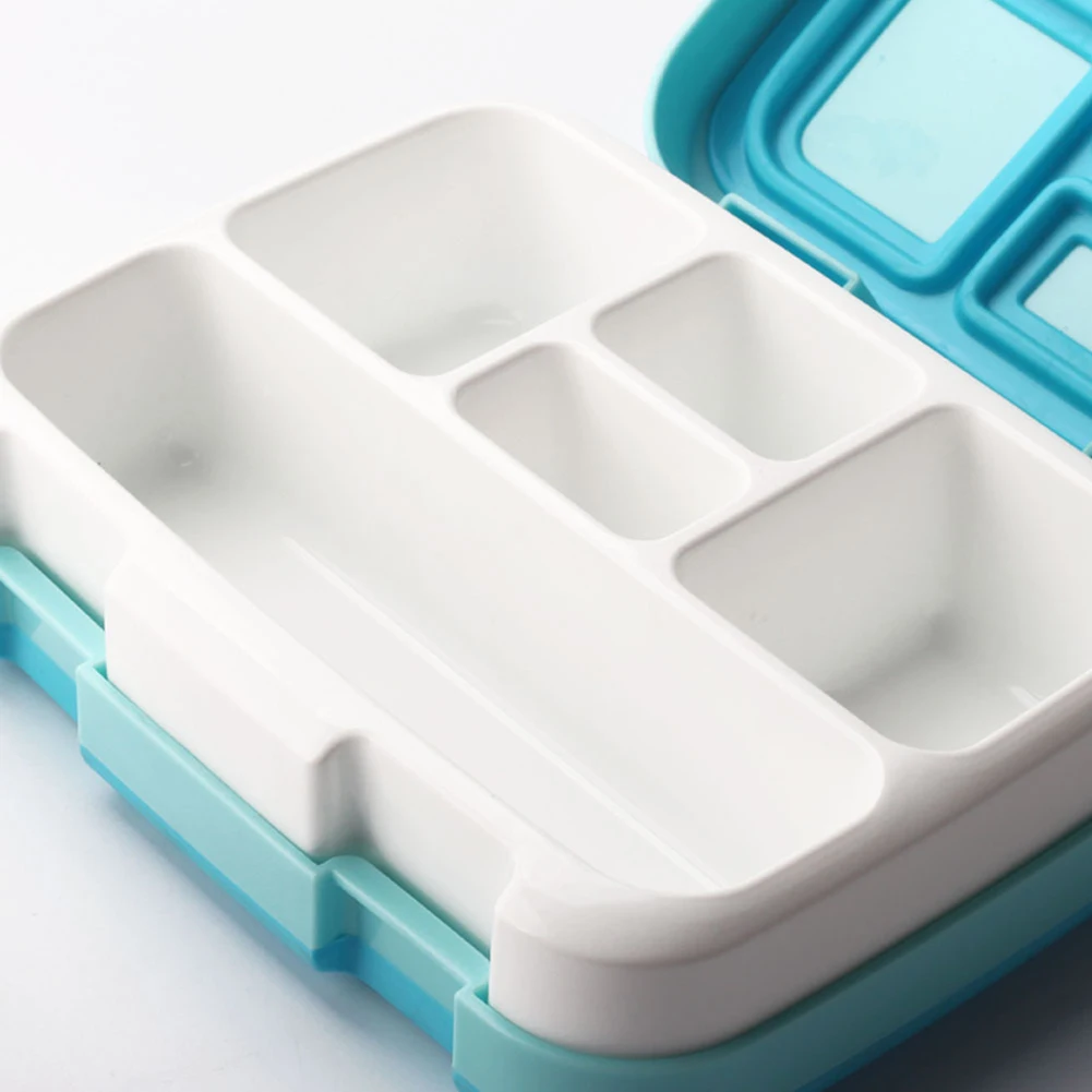 4/5-сетчатый Ланч-бокс, лоток, Портативный Bento чехол, здоровый флип пластиковый контейнер для еды