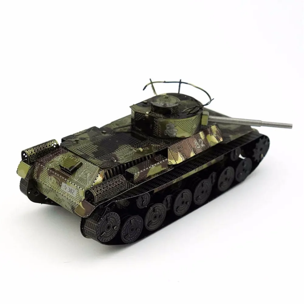 D-Mcark 3D Metal Models Puzzle Army Tank Model Kits Works Laser Cut World War 2 Jigsaw Puzzles | Игрушки и хобби