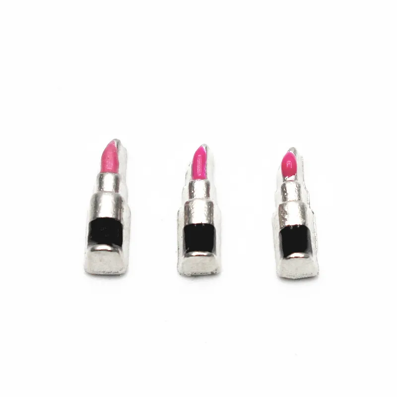 Лидер продаж 10 шт./лот розовая помада Плавающие Подвески подвески для гостиной