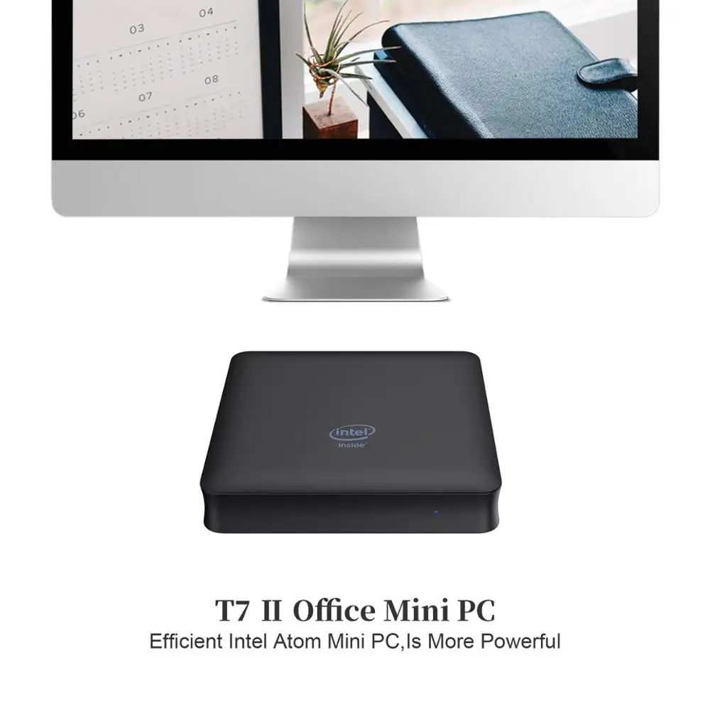 T7 II Мини ПК Windows 10 Intel Cherry Trail Z8350 1,92 ГГц Dual Core 2 Гб Оперативная память 32GB Встроенная память HDMI выход 2.4Gz WI-FI Bluetooth 4,0 USB3.0