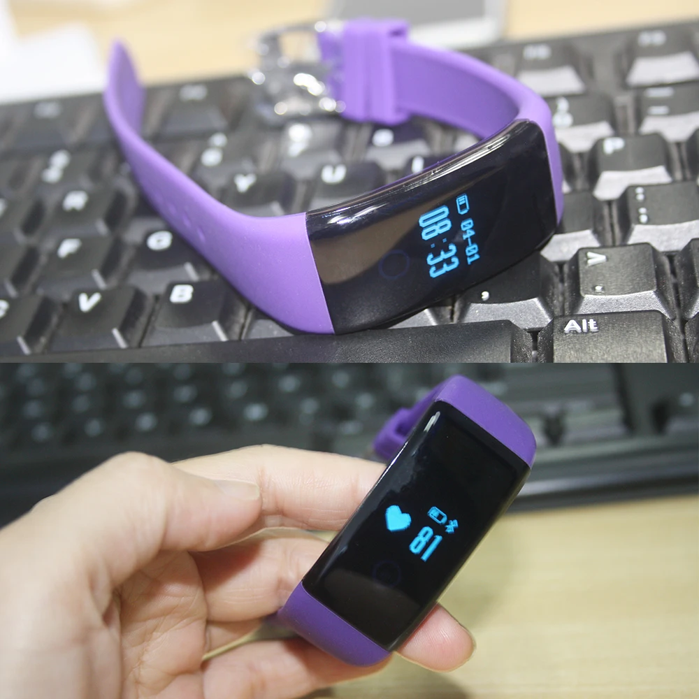 IP68 Плавание Smart запястье Водонепроницаемый браслет Часы сердечного ритма