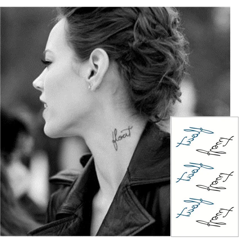 SHNAPIGN 25 стилей мини временная татуировка боди-арт черные аз дизайны наклейка для