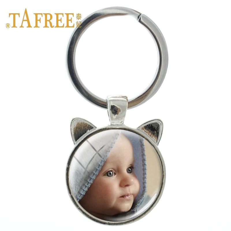 TAFREE пользовательский брелок фото собаки кошки питомца дизайн родиевое покрытие