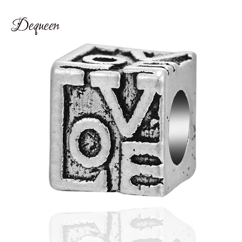 Сумка кошелек Dequeen $ амулеты розовые бусы любовь слово подходит для DIY Bijioux Pulsera