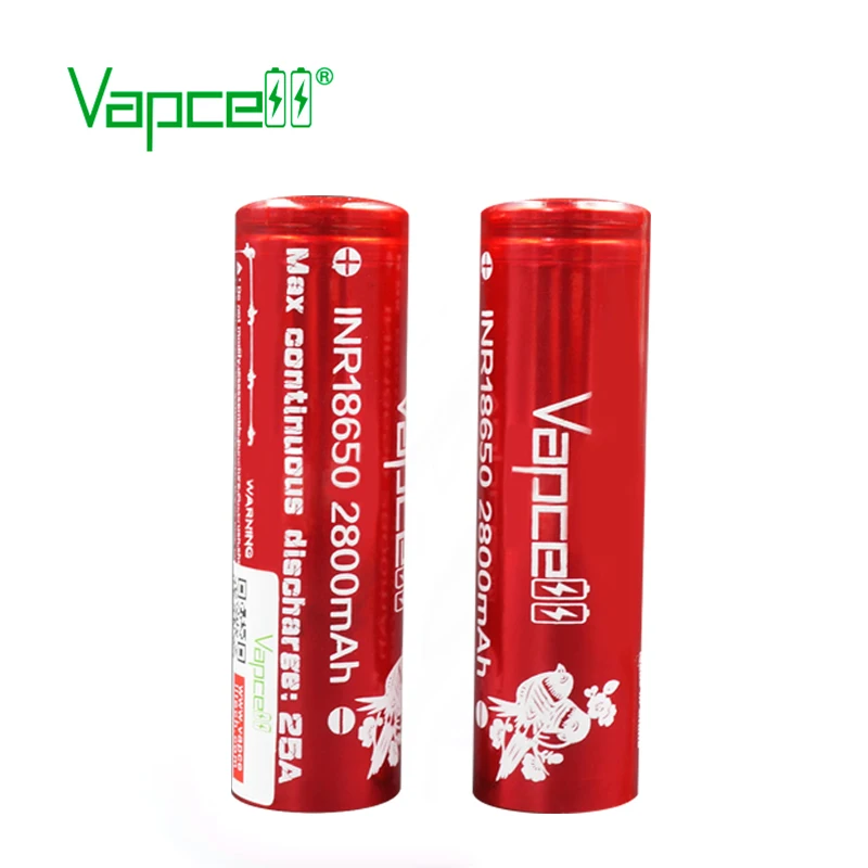 Бесплатная доставка 2 шт. элемент для электронной сигареты Vapcell INR 18650 аккумулятор