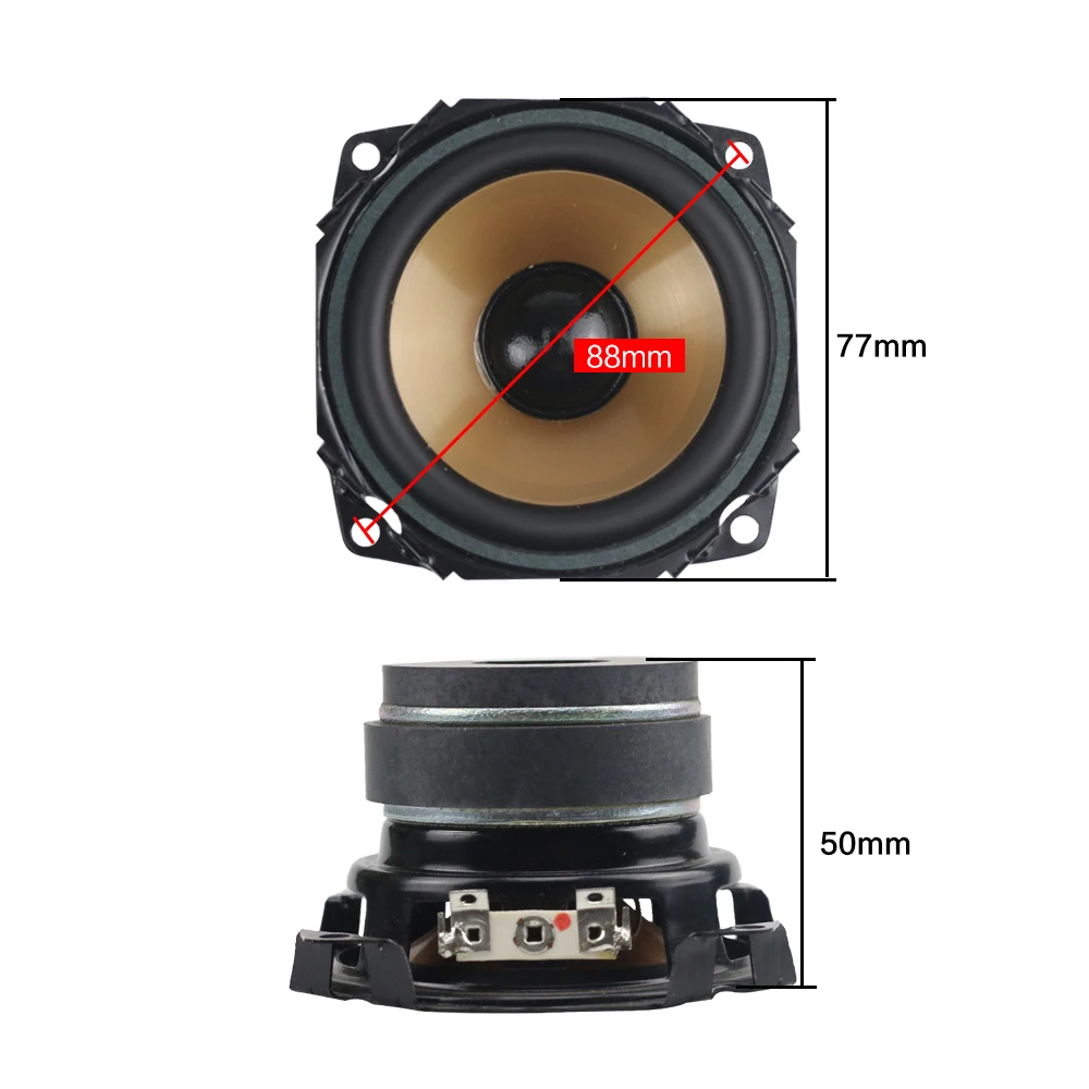 3 &quotдюймовый 8OHM 20 Вт полный Rrequency динамик s Колонка ноутбук ПП резиновая сторона