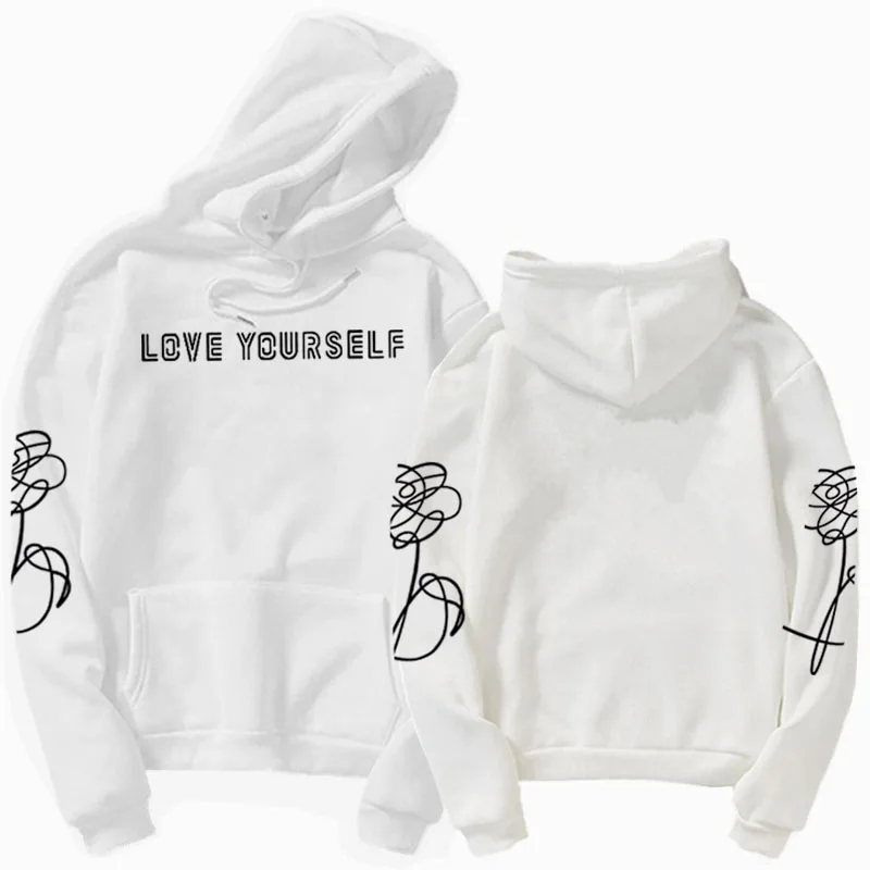 Любить себя Толстовка HENJOY love yourself толстовки с капюшоном и свитшоты Bangtan Boys K POP Love