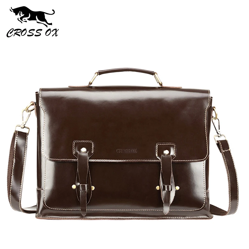 CROSS OX Новое поступление Для мужчин сумки Пояса из натуральной кожи Портфели
