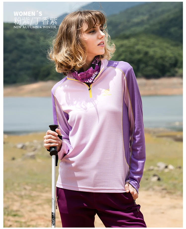 Tectop весна осень Открытый спортивный Быстрый Сухой Женщины с длинным рукавом